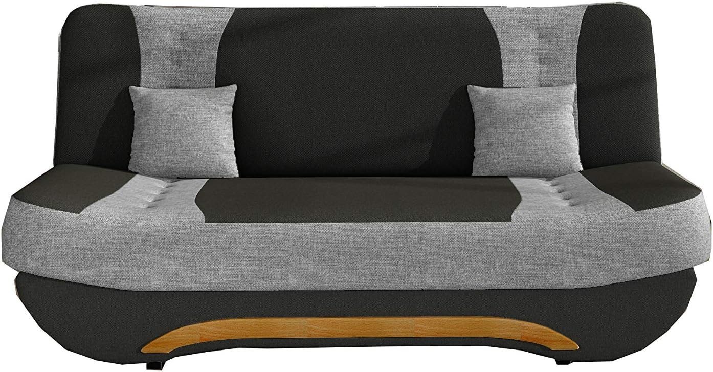 MOEBLO Schlafsofa Feba, Couch für Wohnzimmer Sofagarnitur Polstersofa Kippsofa Klappsofa Click-Clack, mit Schlaffunktion und Bettkasten von MOEBLO