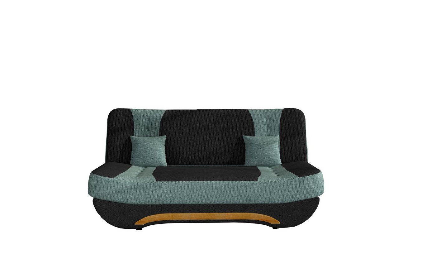 MOEBLO Schlafsofa Feba, Couch für Wohnzimmer Sofagarnitur Polstersofa Kippsofa Klappsofa Click-Clack, mit Schlaffunktion und Bettkasten von MOEBLO