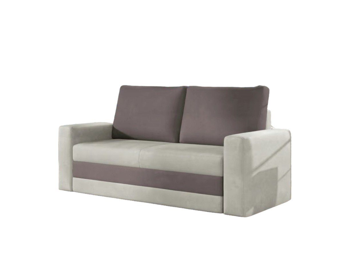 MOEBLO Schlafsofa IVO, Sofa Couch für Wohnzimmer Federkern Sofagarnitur Polstersofa Kindersofa Jugendsofa - 160x90x90 cm, mit Schlaffunktion und Bettkasten von MOEBLO