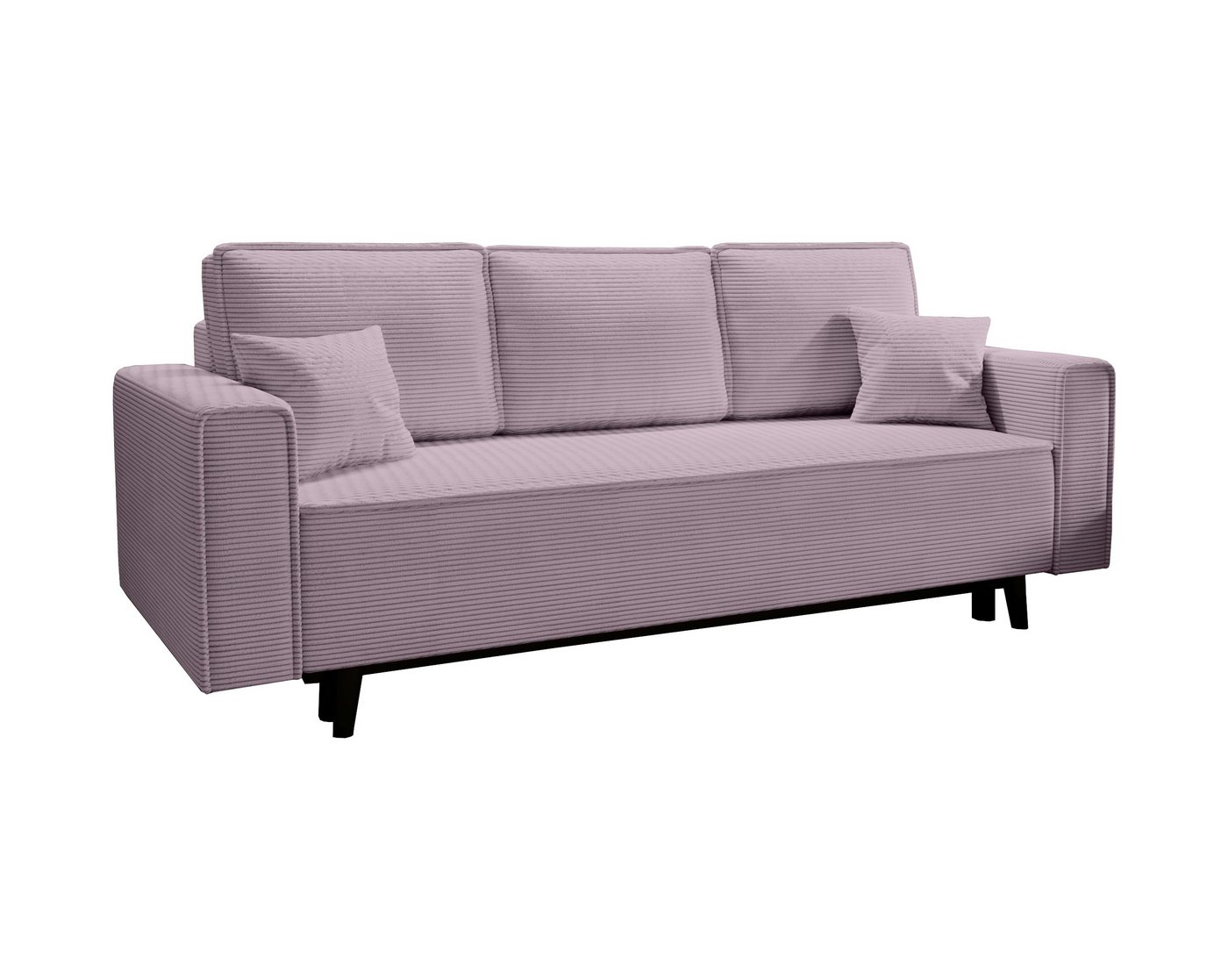 MOEBLO Schlafsofa MAST, Cord Sofa Couch aus Cordstoff Polstergarnitur Polstersofa Couchgarnitur für Wohnzimmer Sofagarnitur (BxHxT): 225x73x95cm, mit Schlaffunktion von MOEBLO