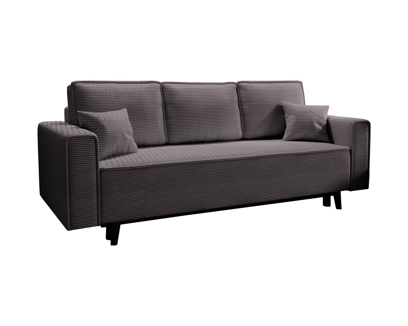 MOEBLO Schlafsofa MAST, Cord Sofa Couch aus Cordstoff Polstergarnitur Polstersofa Couchgarnitur für Wohnzimmer Sofagarnitur (BxHxT): 225x73x95cm, mit Schlaffunktion von MOEBLO