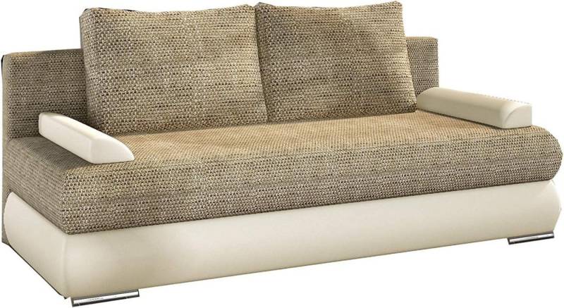 MOEBLO Schlafsofa NESTOR, Couch für Wohnzimmer, Sofa Schlafcouch mit Bettfunktion Federkern Sofagarnitur Polstersofa Wohnlandschaft, mit Bettkasten und Schlaffunktion von MOEBLO