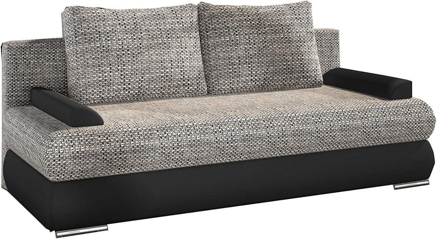 MOEBLO Schlafsofa NESTOR, Couch für Wohnzimmer, Sofa Schlafcouch mit Bettfunktion Federkern Sofagarnitur Polstersofa Wohnlandschaft, mit Bettkasten und Schlaffunktion, - (BxHxT): 213x90x95 cm von MOEBLO