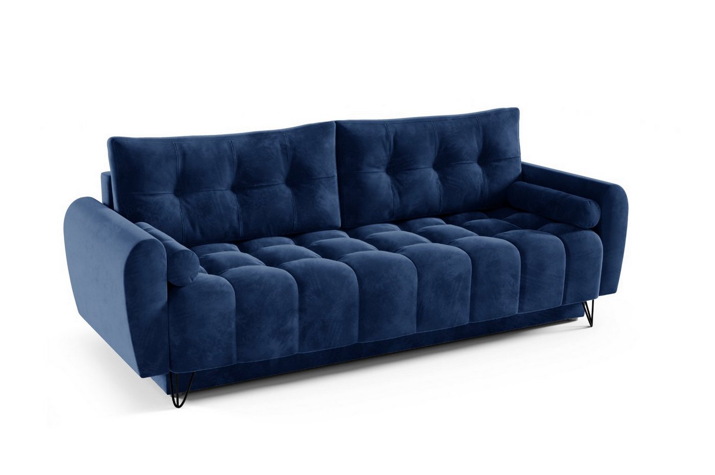 MOEBLO Schlafsofa OHIO, Sofa Couch für Wohnzimmer Polstersofa Sofagarnitur Wohnlandschaft mit Bettfunktion - (BxHxT): 233x93x100 cm, mit Schlaffunktion und Bettkasten von MOEBLO