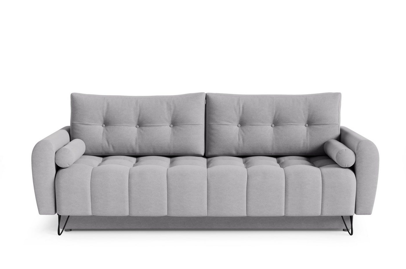 MOEBLO Schlafsofa OHIO, Sofa Couch für Wohnzimmer Polstersofa Sofagarnitur Wohnlandschaft mit Bettfunktion - (BxHxT): 233x93x100 cm, mit Schlaffunktion und Bettkasten von MOEBLO