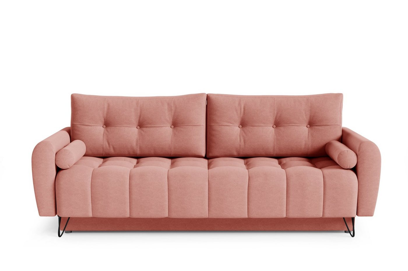 MOEBLO Schlafsofa OHIO, Sofa Couch für Wohnzimmer Polstersofa Sofagarnitur Wohnlandschaft mit Bettfunktion - (BxHxT): 233x93x100 cm, mit Schlaffunktion und Bettkasten von MOEBLO