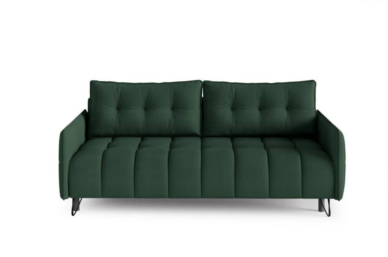 MOEBLO Schlafsofa PLUM, Sofa Couch für Wohnzimmer Polstersofa Sofagarnitur Wohnlandschaft mit Bettfunktion - (BxHxT): 218x95x104 cm, mit Schlaffunktion und Bettkasten von MOEBLO