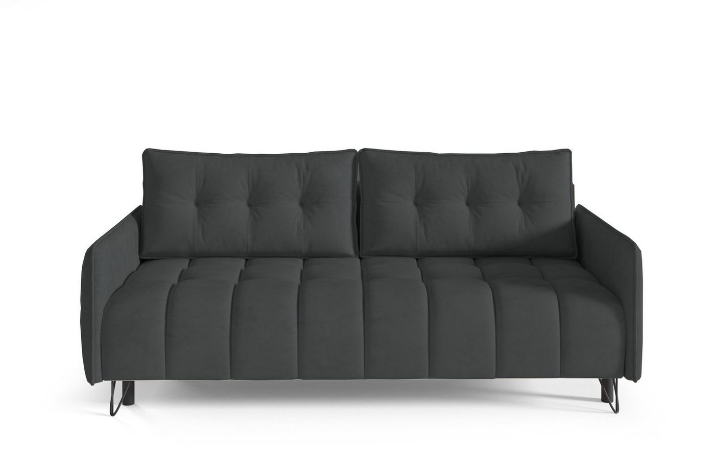 MOEBLO Schlafsofa PLUM, Sofa Couch für Wohnzimmer Polstersofa Sofagarnitur Wohnlandschaft mit Bettfunktion - (BxHxT): 218x95x104 cm, mit Schlaffunktion und Bettkasten von MOEBLO