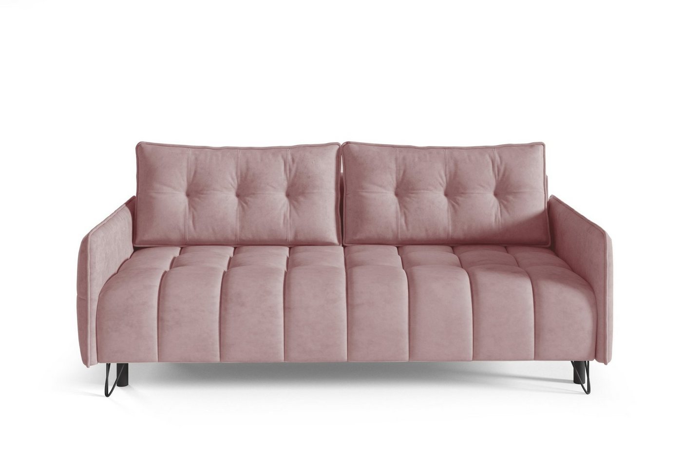 MOEBLO Schlafsofa PLUM, Sofa Couch für Wohnzimmer Polstersofa Sofagarnitur Wohnlandschaft mit Bettfunktion - (BxHxT): 218x95x104 cm, mit Schlaffunktion und Bettkasten von MOEBLO