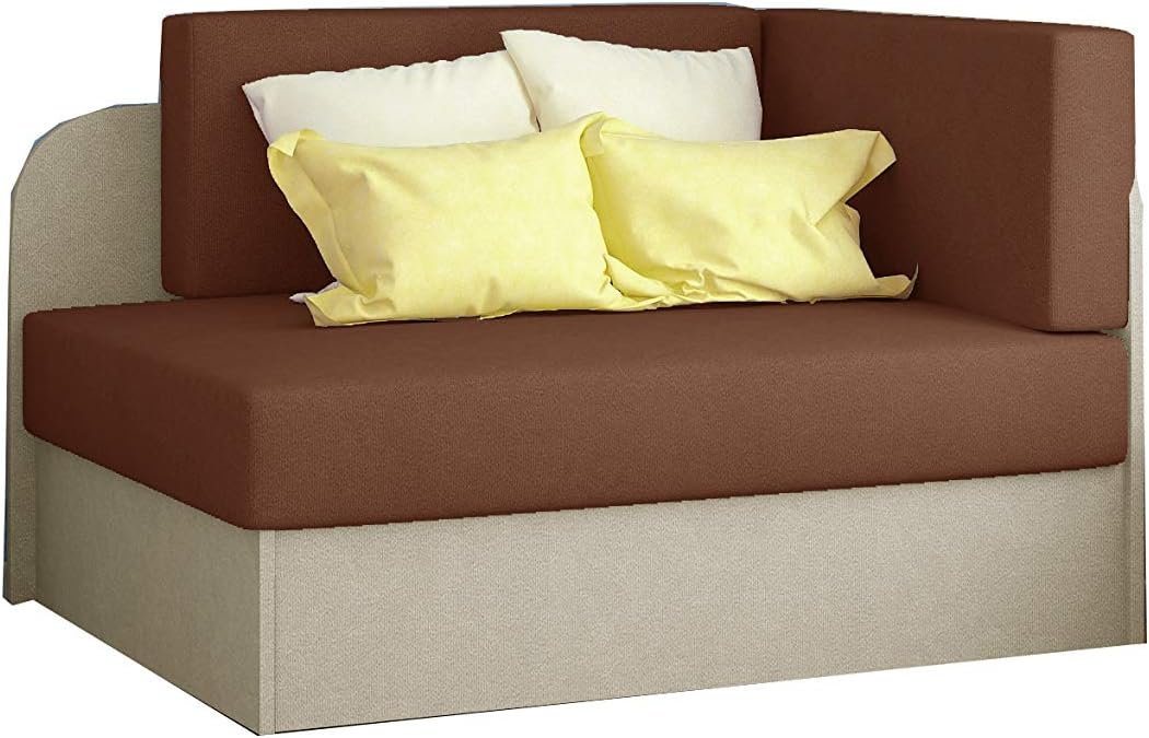 MOEBLO Kindersofa RAISA, Schlafsessel Couch für Kinderzimmer Kindersofa Jugendsofa, mit Schlaffunktion und Bettkasten von MOEBLO