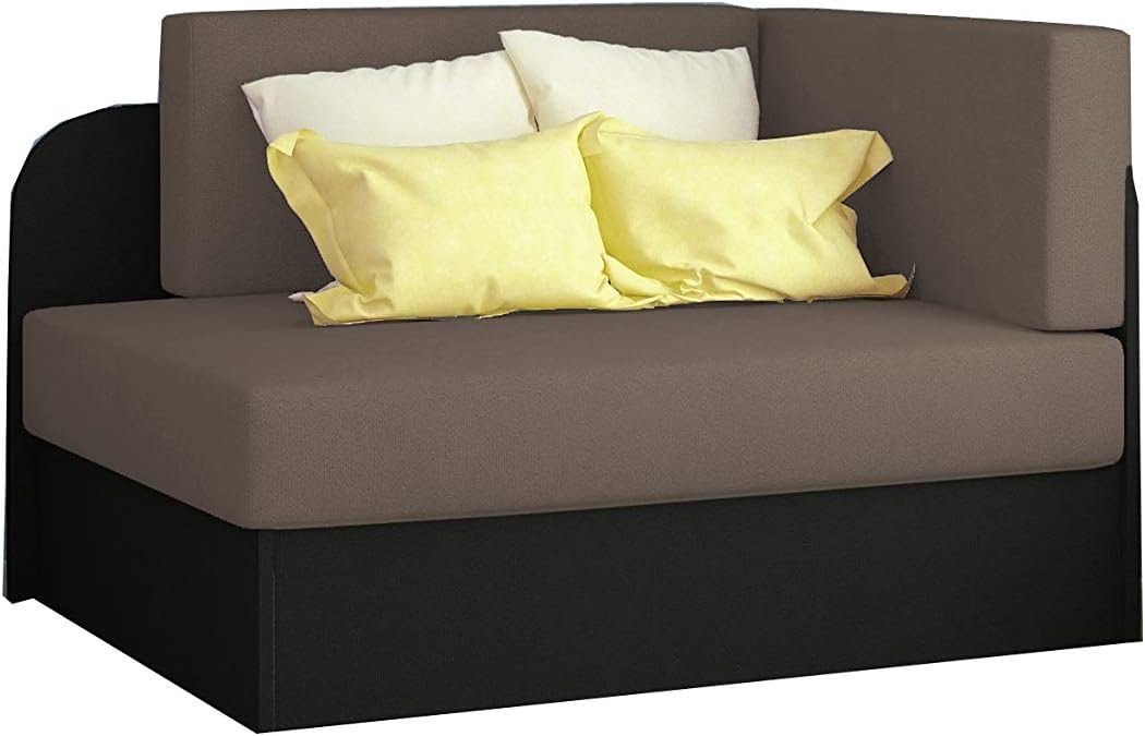 MOEBLO Kindersofa RAISA, Schlafsessel Couch für Kinderzimmer Kindersofa Jugendsofa, mit Schlaffunktion und Bettkasten von MOEBLO