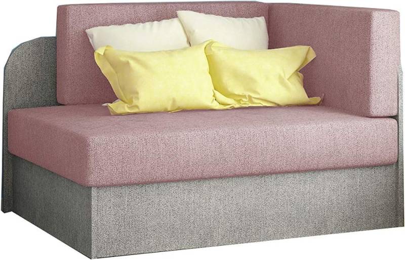 MOEBLO Kindersofa RAISA, Schlafsessel Couch für Kinderzimmer Kindersofa Jugendsofa, mit Schlaffunktion und Bettkasten von MOEBLO