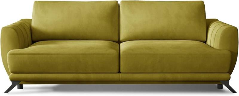 MOEBLO Schlafsofa SIGMA, Sofa, Couch für Wohnzimmer, Federkern Sofagarnitur Polstersofa Wohnlandschaft, mit Schlaffunktion und Bettkasten von MOEBLO