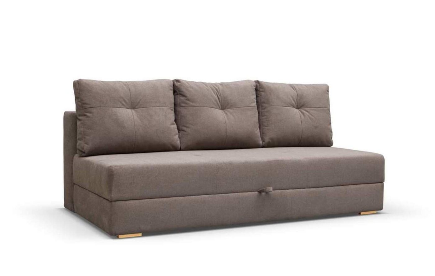 MOEBLO Schlafsofa VARADO, Sofa mit Bettfunktion Couch für Wohnzimmer, Schlafcouch Federkern Sofagarnitur Polstersofa Wohnlandschaft, mit Schlaffunktion und Bettkasten, - (BxHxT): 203x92x99 cm von MOEBLO