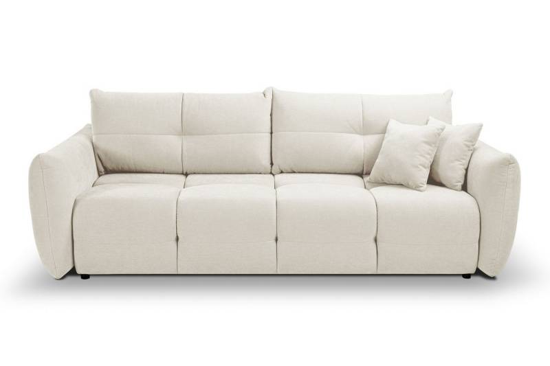 MOEBLO Schlafsofa Veltera, mit Bettkasten - modernes Sofa mit Steppung & Schlaffunktion Couch Polstermöbel Sitzmöbel Wohnzimmermöbel 3-Sitzer-Sofa Stoffsofa, (BxHxT): 245 x 86 x 110 cm von MOEBLO