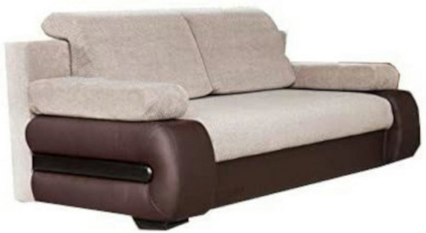 MOEBLO Schlafsofa York, Couch für Wohnzimmer, Sofagarnitur Polstersofa Wohnlandschaft, mit Schlaffunktion und Bettkasten von MOEBLO