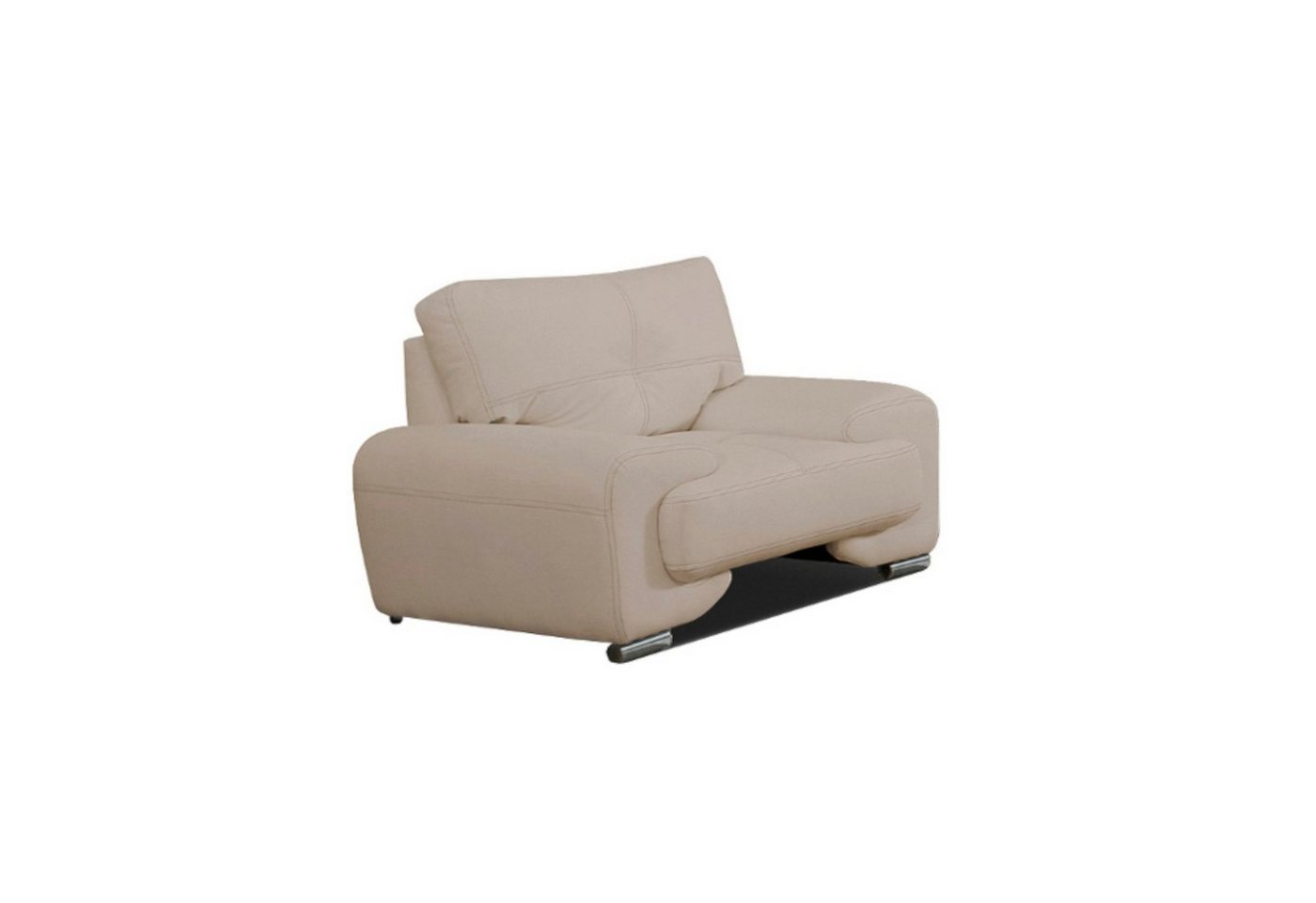 MOEBLO Sessel Florida Lux (Lounge Sessel mit Armlehnen - Armlehnensessel Fernsehsessel Polstersessel Federkern - mit Design Füßen, Sessel gepolstert - Polsterstuhl für Esszimmer & Wohnzimmer), (BxTxH):135x100x90cm von MOEBLO