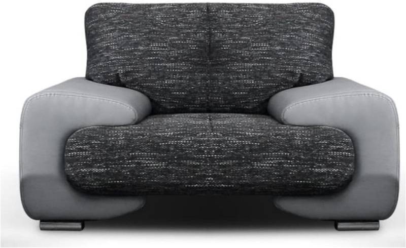 MOEBLO Sessel LORENTO (gepolstert - Polsterstuhl für Esszimmer & Wohnzimmer - Lounge Sessel mit Armlehnen - Armlehnensessel Fernsehsessel Polstersessel Federkern - mit Design Füßen), - (BxHxT): 135x90x100 cm von MOEBLO