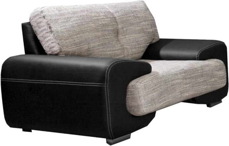 MOEBLO Sessel LORENTO (gepolstert - Polsterstuhl für Esszimmer & Wohnzimmer - Lounge Sessel mit Armlehnen - Armlehnensessel Fernsehsessel Polstersessel Federkern - mit Design Füßen), - (BxHxT): 135x90x100 cm von MOEBLO