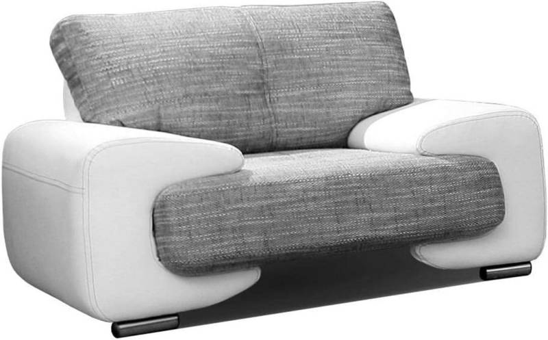 MOEBLO Sessel LORENTO (gepolstert - Polsterstuhl für Esszimmer & Wohnzimmer - Lounge Sessel mit Armlehnen - Armlehnensessel Fernsehsessel Polstersessel Federkern - mit Design Füßen), - (BxHxT): 135x90x100 cm von MOEBLO