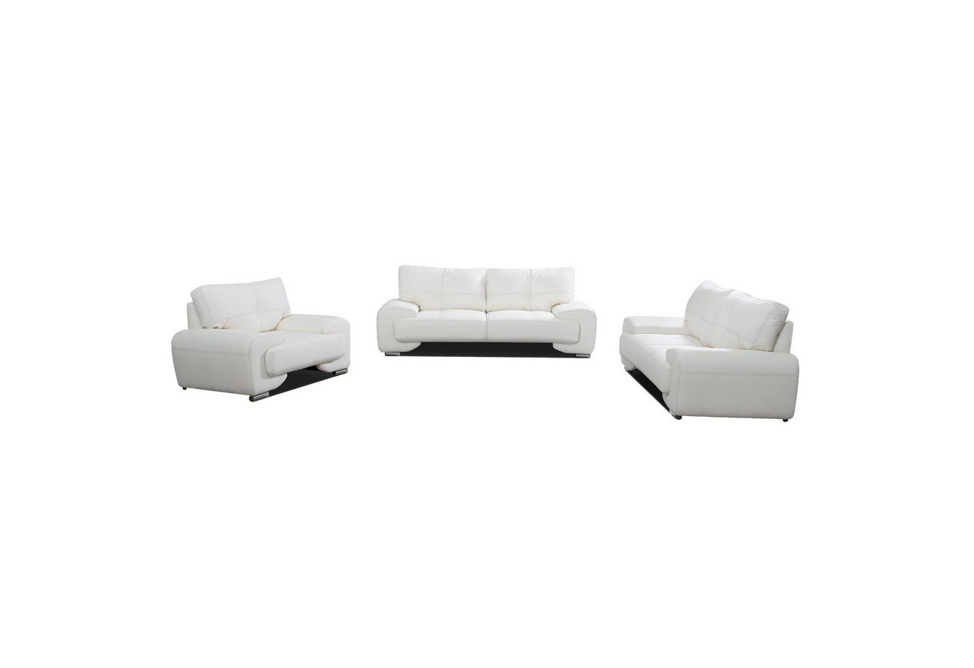 MOEBLO Sofa Couchgarnitur Florida Lux 3+2+1, Wohnzimmergarnitur 3+2+1 Dreisitzer-Sofa Zweisitzer-Sofa Sessel Polstermöbel-Set 3+2+1, Wohnzimmergarnitur 3+2+1 von MOEBLO