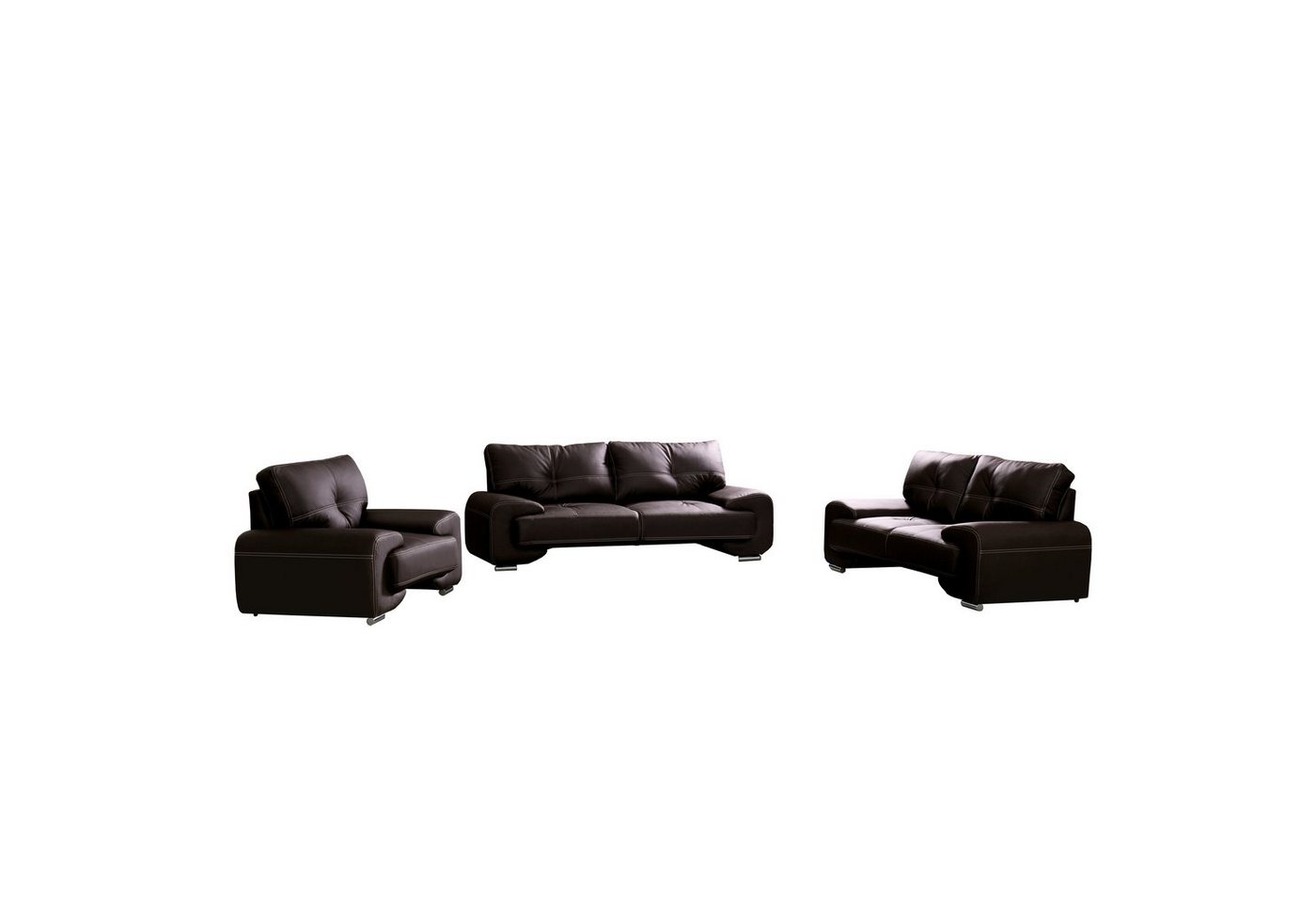 MOEBLO Sofa Couchgarnitur Florida Lux 3+2+1, Wohnzimmergarnitur 3+2+1 Dreisitzer-Sofa Zweisitzer-Sofa Sessel Polstermöbel-Set 3+2+1, Wohnzimmergarnitur 3+2+1 von MOEBLO