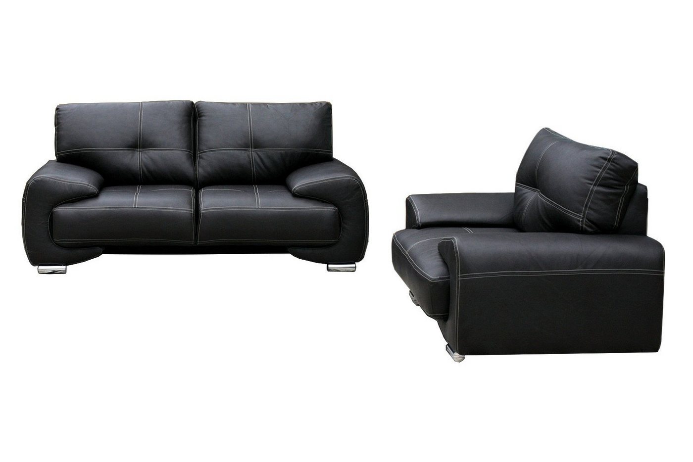 MOEBLO Sofa FLORIDA 2+1, set 2+1 Wohnzimmermöbel 2-Sitzer-Sofa Stoffsofa Stuhl, Sitzmöbel, Polstersessel, Stuhl, 2-Sitzer-Sofa von MOEBLO