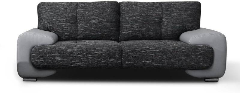 MOEBLO Sofa LORENTO 3-Sitzer, Kleiner 3-Sitzer Design Sofa 3er Büro Kunstleder Sofagarnitur Couch, - (BxHxT): 230x90x100 cm von MOEBLO