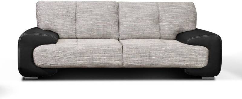 MOEBLO Sofa LORENTO 3-Sitzer, Kleiner 3-Sitzer Design Sofa 3er Büro Kunstleder Sofagarnitur Couch, - (BxHxT): 230x90x100 cm von MOEBLO