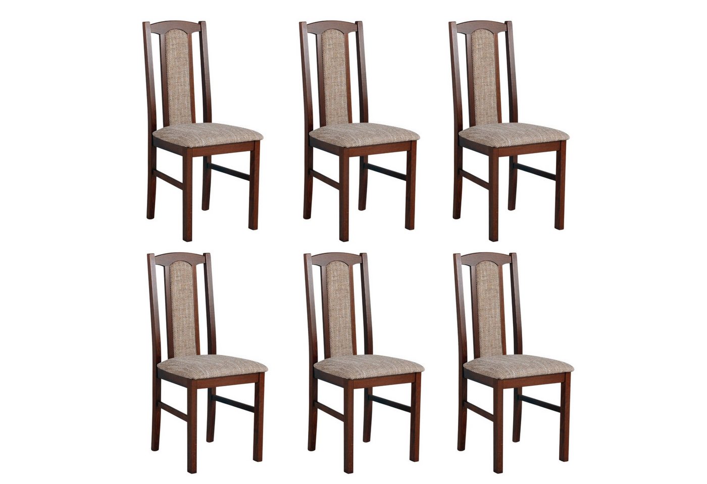 MOEBLO Stuhl BESO 07 (Polsterstühle, Holzstühle, Esszimmerstühle, Massivholz - Massiver Buchenholzstuhl mit Polstersitz, ergonomische Sitzhöhe, verschiedene Farben, 6 St), (BxHxT): 43x96x40cm von MOEBLO