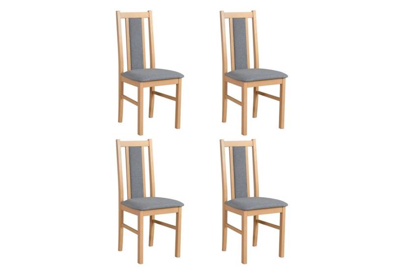MOEBLO Stuhl BESO 14 (Polsterstühle, Holzstühle, Esszimmerstühle, Massivholz, 4 St), (BxHxT):43x97x40cm von MOEBLO