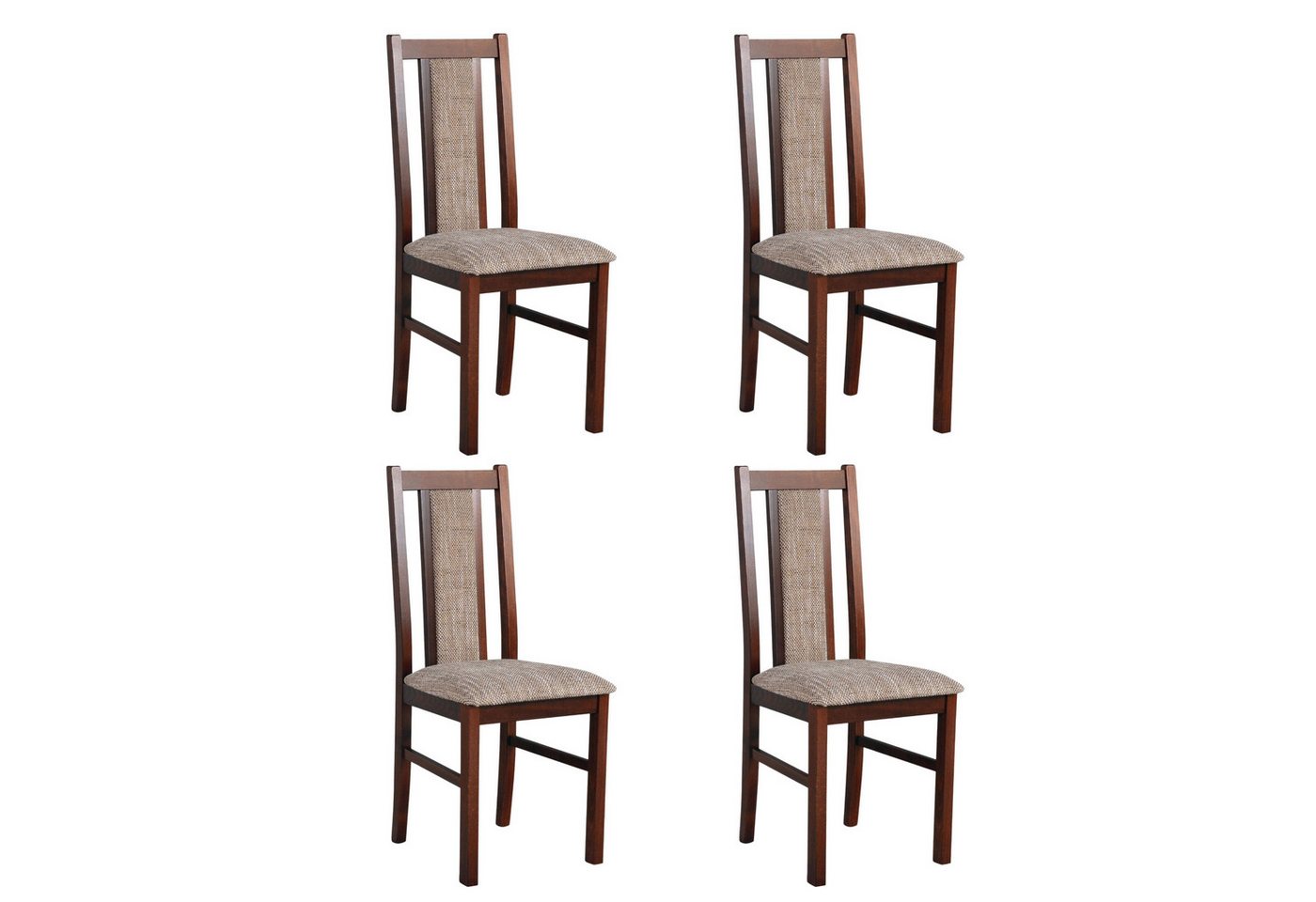 MOEBLO Stuhl BESO 14 (Polsterstühle, Holzstühle, Esszimmerstühle, Massivholz, 4 St), (BxHxT):43x97x40cm von MOEBLO