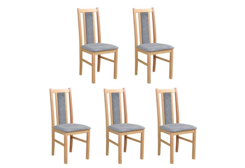 MOEBLO Stuhl BESO 14 (Polsterstühle, Holzstühle, Esszimmerstühle, Massivholz, 5 St), (BxHxT):43x97x40cm von MOEBLO