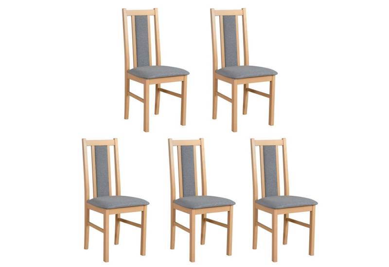 MOEBLO Stuhl BESO 14 (Polsterstühle, Holzstühle, Esszimmerstühle, Massivholz, 5 St), (BxHxT):43x97x40cm von MOEBLO