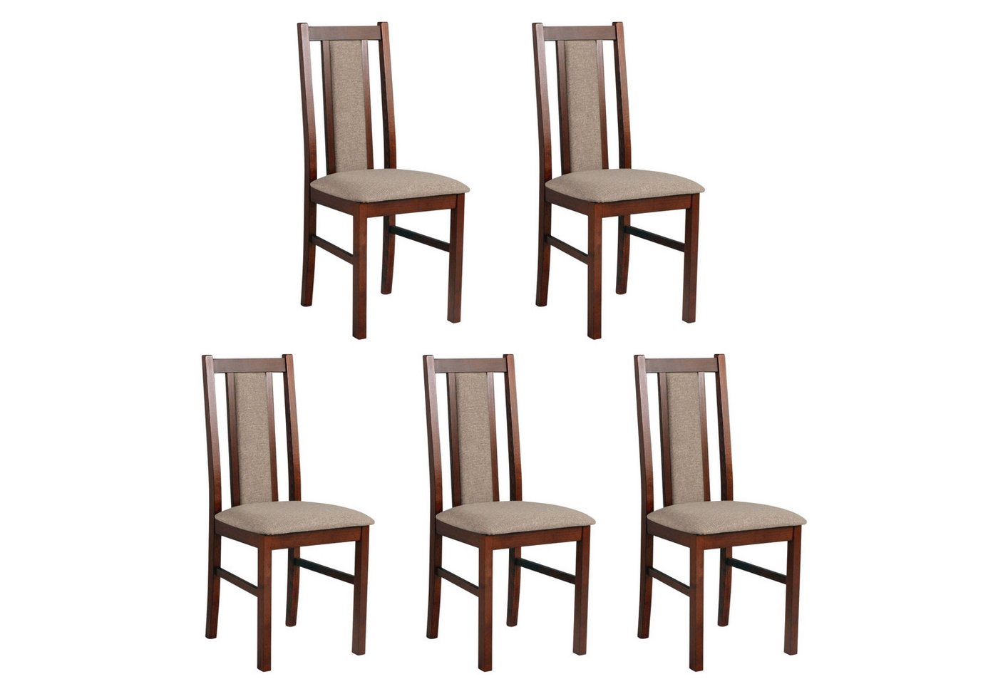 MOEBLO Stuhl BESO 14 (Polsterstühle, Holzstühle, Esszimmerstühle, Massivholz, 5 St), (BxHxT):43x97x40cm von MOEBLO