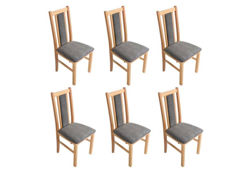 MOEBLO Stuhl BESO 14 (Polsterstühle, Holzstühle, Esszimmerstühle, Massivholz, 6 St), (BxHxT):43x97x40cm von MOEBLO