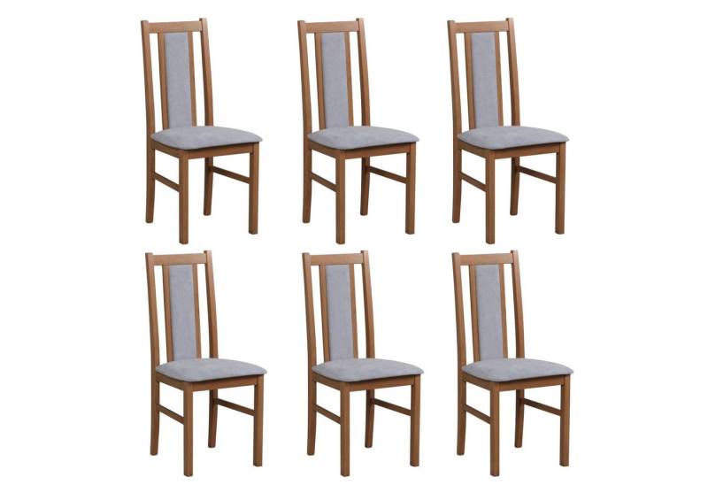 MOEBLO Stuhl BESO 14 (Polsterstühle, Holzstühle, Esszimmerstühle, Massivholz, 6 St), (BxHxT):43x97x40cm von MOEBLO