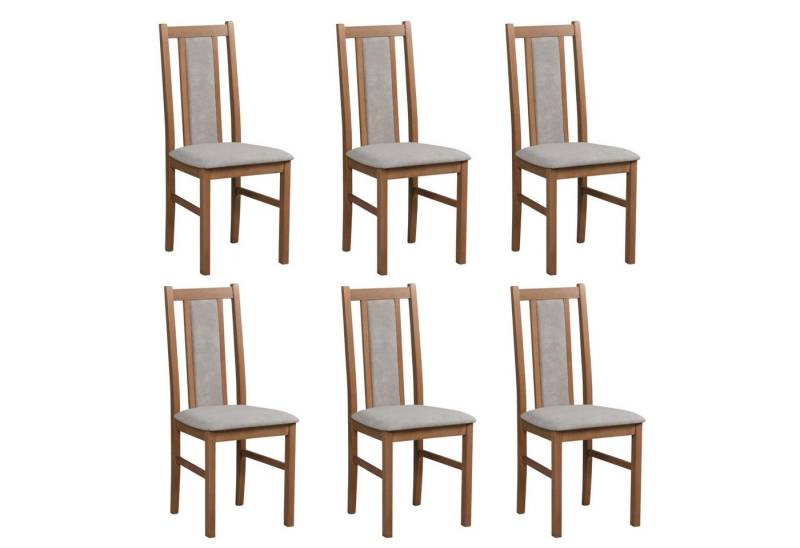 MOEBLO Stuhl BESO 14 (Polsterstühle, Holzstühle, Esszimmerstühle, Massivholz, 6 St), (BxHxT):43x97x40cm von MOEBLO