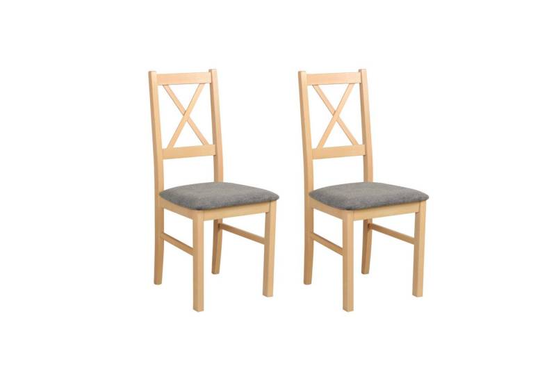 MOEBLO Stuhl ELIONA 10 (Esszimmerstuhl Polsterstühle, Holzstühle, Esszimmerstühle, Massivholz, 2 St), (BxHxT): 43x90x40cm von MOEBLO