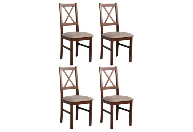 MOEBLO Stuhl ELIONA 10 (Esszimmerstuhl Polsterstühle, Holzstühle, Esszimmerstühle, Massivholz, 4 St), (BxHxT): 43x90x40cm von MOEBLO