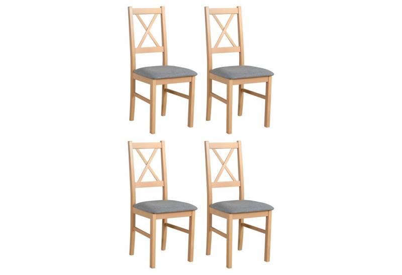 MOEBLO Stuhl ELIONA 10 (Esszimmerstuhl Polsterstühle, Holzstühle, Esszimmerstühle, Massivholz, 4 St), (BxHxT): 43x90x40cm von MOEBLO