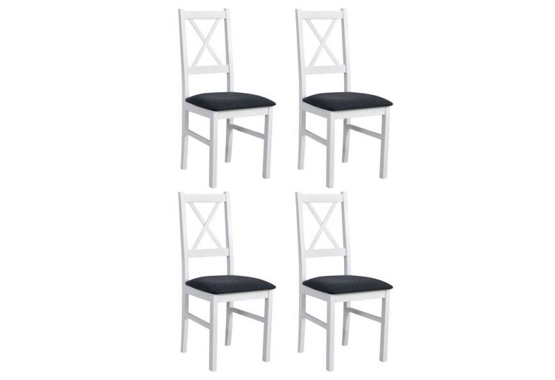 MOEBLO Stuhl ELIONA 10 (Esszimmerstuhl Polsterstühle, Holzstühle, Esszimmerstühle, Massivholz, 4 St), (BxHxT): 43x90x40cm von MOEBLO
