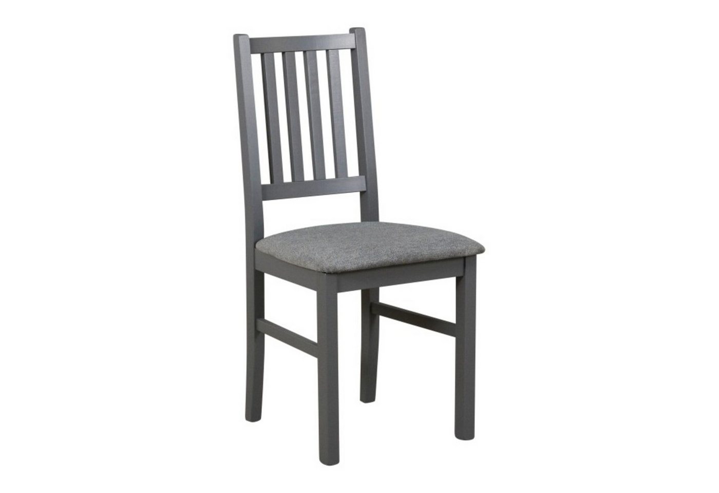 MOEBLO Stuhl ELIONA 7 (Graphit, Esszimmerstuhl Polsterstühle, Holzstühle, Esszimmerstühle, Massivholz), (BxHxT): 43x90x40cm von MOEBLO