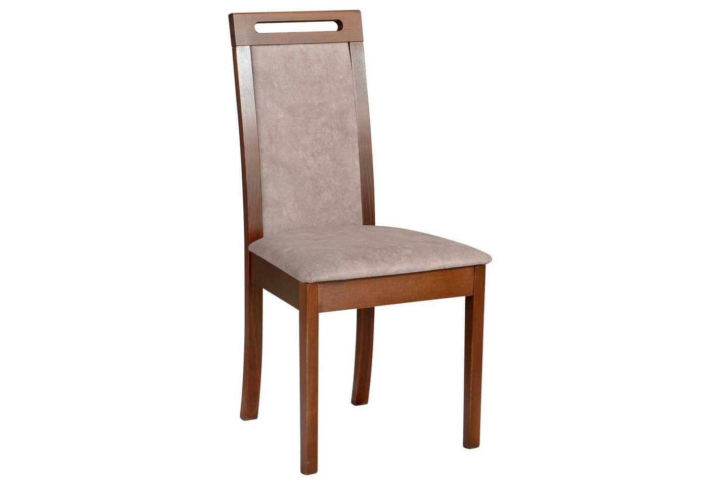 MOEBLO Stuhl TORMO 6 (Massivholz, Esszimmerstuhl Polsterstühle, Holzstühle, Esszimmerstühle), (BxHxT): 45x96x41cm von MOEBLO