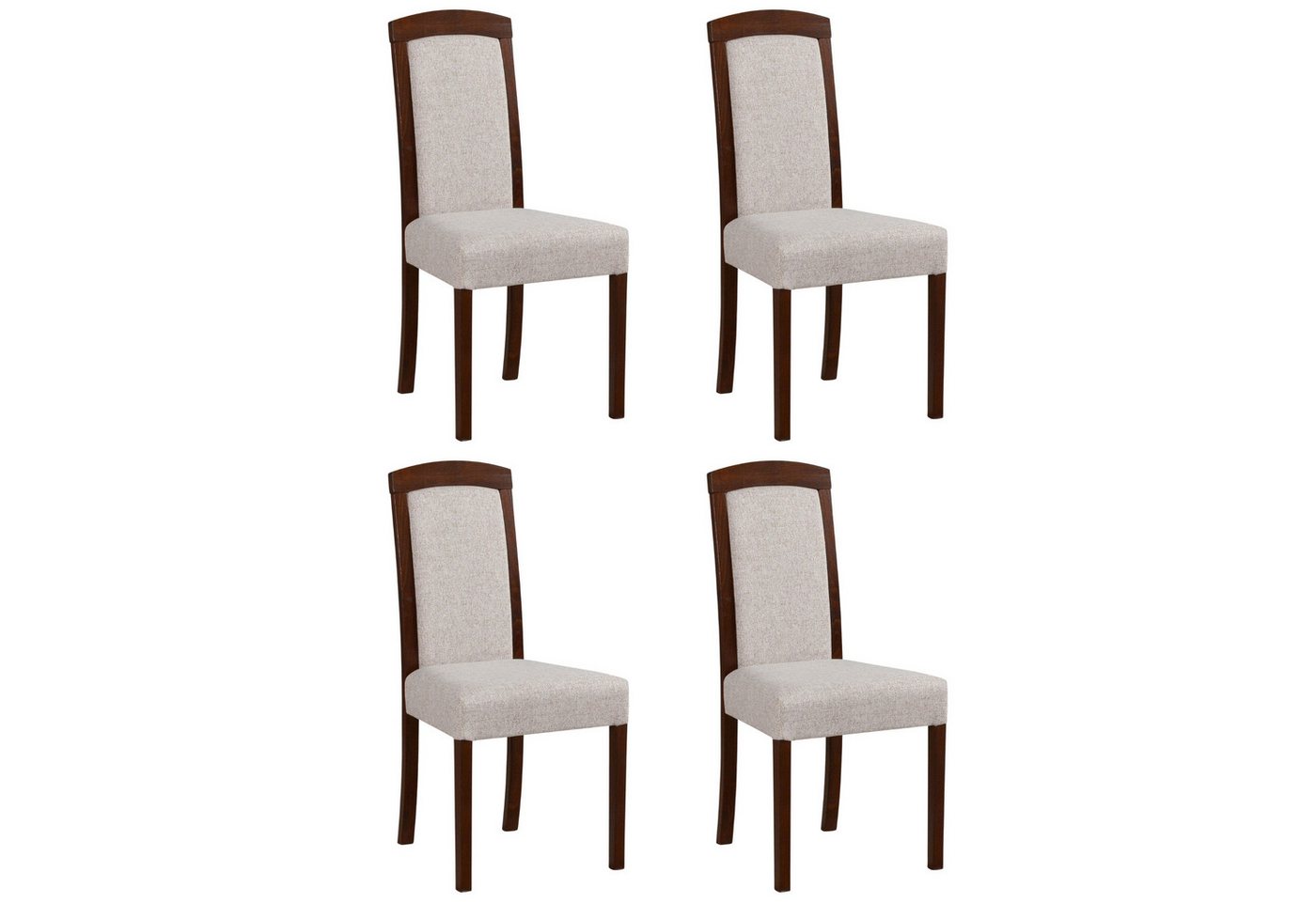 MOEBLO Stuhl TORMO 7 (Massivholz, Esszimmerstuhl Polsterstühle, Holzstühle, Esszimmerstühle, 4 St), (BxHxT): 45x96x41cm von MOEBLO