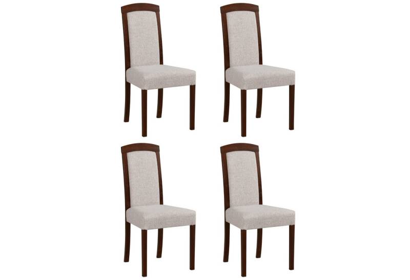 MOEBLO Stuhl TORMO 7 (Massivholz, Esszimmerstuhl Polsterstühle, Holzstühle, Esszimmerstühle, 4 St), (BxHxT): 45x96x41cm von MOEBLO