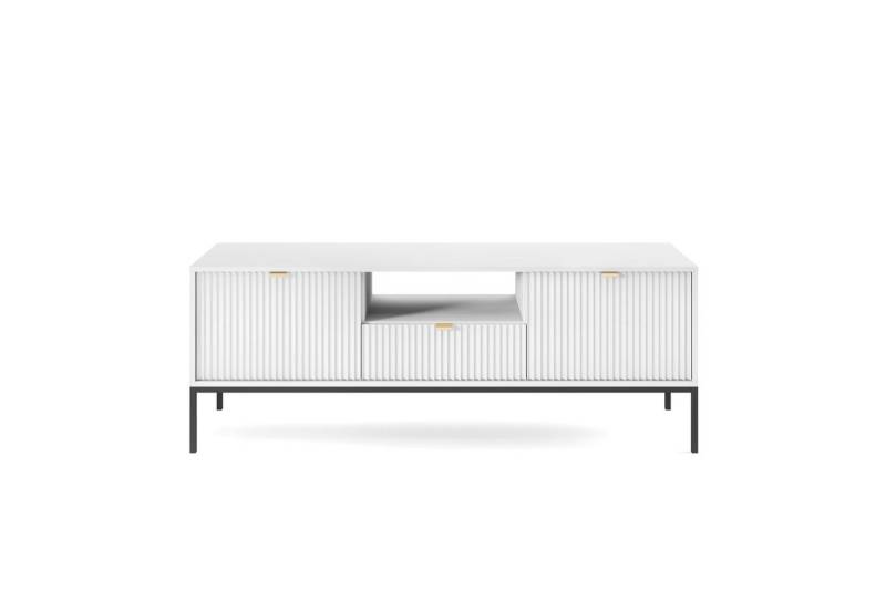 MOEBLO TV-Board Light RTV154 (Lowboard Fernsehtisch TV Bank TV Tisch Fernseher Tisch TV Möbel - RTV-Schrank, geriffelt, moderne), (HxBxT):56 x154x39 cm von MOEBLO