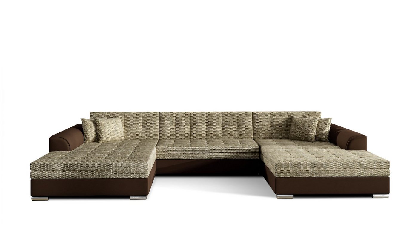 MOEBLO Wohnlandschaft VITI, Couch für Wohnzimmer, Schlafsofa Sofagarnitur Sofa Eckcouch U-Form Wohnlandschaft, mit Schlaffunktion von MOEBLO