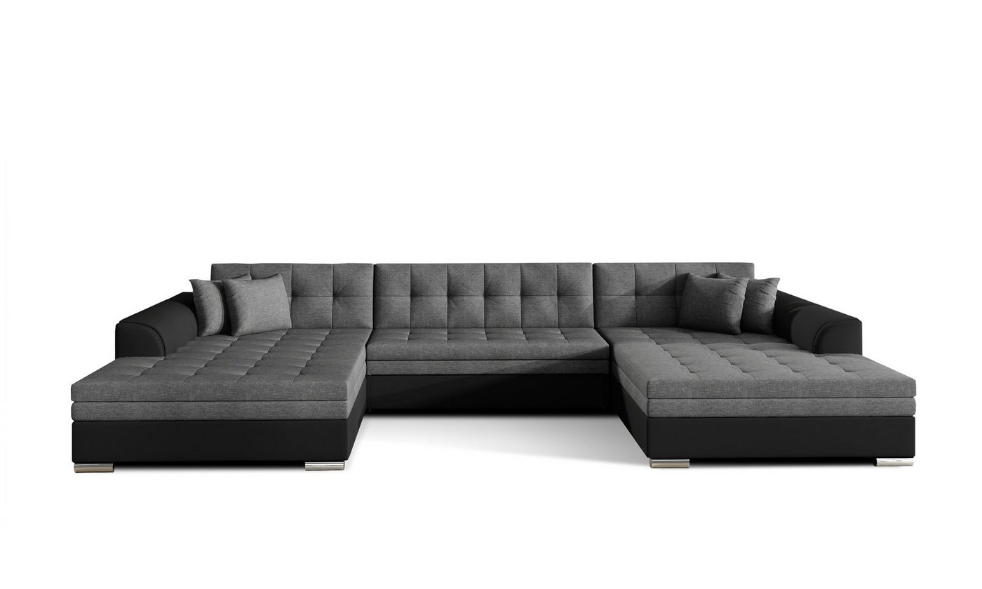 MOEBLO Wohnlandschaft VITI, Couch für Wohnzimmer, Schlafsofa Sofagarnitur Sofa Eckcouch U-Form Wohnlandschaft, mit Schlaffunktion von MOEBLO