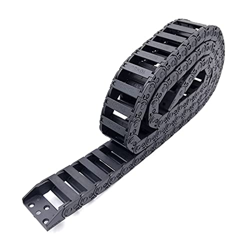 Mini Schleppkette,Cable Drag Chain 1 Meter 10x30mm Getriebescheibe Drahtträgerkabelschleppkettenbrücke Außenöffnung CNC Router-Werkzeugmaschinen (Color : R38, Size : 10x30 mm) von MOEENS